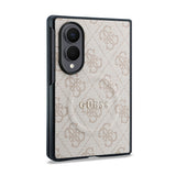 Galaxy Z Fold 8 Kılıf Guess Orjinal Lisanslı M-safe Şarj Özellikli PU Deri 4G Desenli Yazı Logolu Kapak
