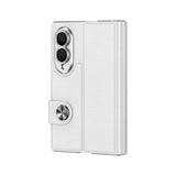 Galaxy Z Fold 8 Kılıf Karbon Fiber Tasarımlı Magnetik Tokalı Kartlıklı Zore Kıpta Zegna Kapak