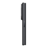Galaxy Z Fold 8 Kılıf M-safe Şarj Özellikli 600D Aramid Karbon Fiber Pitaka Edge Serisi Black-Grey Twill Kapak