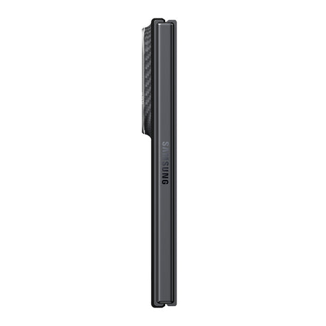 Galaxy Z Fold 8 Kılıf M-safe Şarj Özellikli 600D Aramid Karbon Fiber Pitaka Edge Serisi Black-Grey Twill Kapak