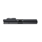 Galaxy Z Fold 8 Kılıf M-safe Şarj Özellikli 600D Aramid Karbon Fiber Pitaka Edge Serisi Black-Grey Twill Kapak