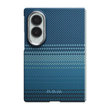Galaxy Z Fold 8 Kılıf M-safe Şarj Özellikli Aramid Karbon Fiber Pitaka Tactile Woven Sunset-Moonrise Serisi Kapak