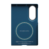 Galaxy Z Fold 8 Kılıf M-safe Şarj Özellikli Aramid Karbon Fiber Pitaka Tactile Woven Sunset-Moonrise Serisi Kapak