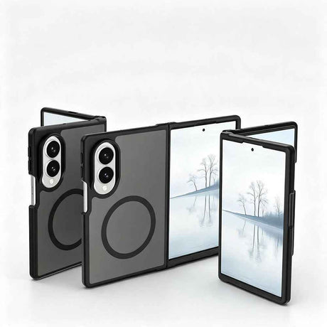 Galaxy Z Fold 8 Kılıf M-Safe Şarj Özellikli Kamera Korumalı Zore Lunex Kapak
