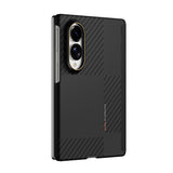 Galaxy Z Fold 8 Kılıf M-safe Şarj Özellikli Metal Kamera Çerçeveli Raptic Aramid SkinPro Serisi Karbon Kapak