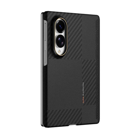 Galaxy Z Fold 8 Kılıf M-safe Şarj Özellikli Metal Kamera Çerçeveli Raptic Aramid SkinPro Serisi Karbon Kapak