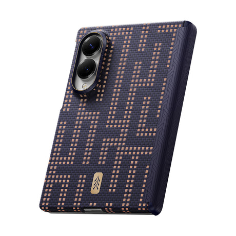 Galaxy Z Fold 8 Kılıf M-safe Şarj Özellikli Raptic Aramid SkinPro Serisi Karbon Kapak