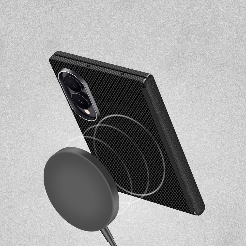 Galaxy Z Fold 8 Kılıf M-Safe Şarj Özellikli Zore Paris Zerre Sert PC Kapak
