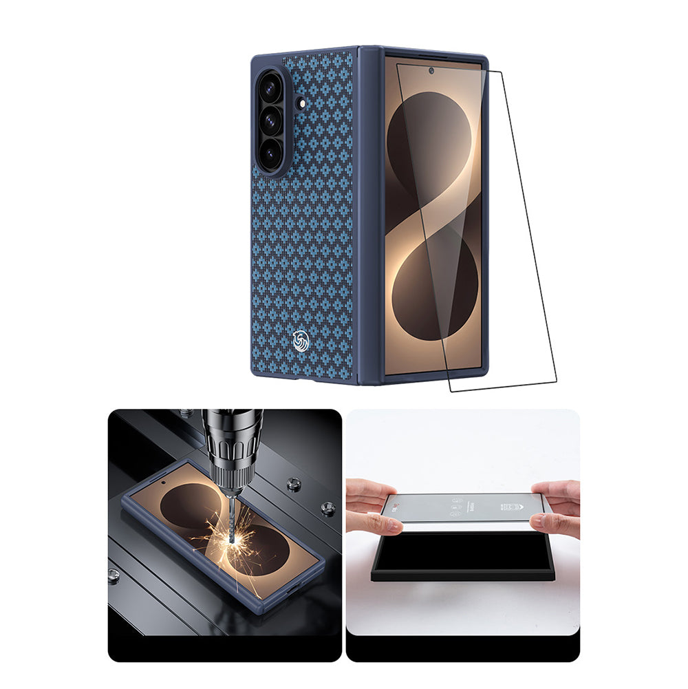 Galaxy Z Fold 8 Ultra Benks ArmorPro ArmorGrid Grand Combo Üçlü Aksesuar Seti (Ön Arka Kevlar Karbon Kapak + Ekran Koruyucu)