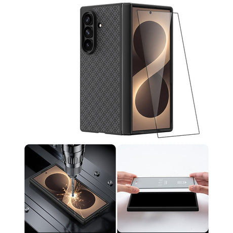 Galaxy Z Fold 8 Ultra Benks ArmorPro ArmorGrid Grand Combo Üçlü Aksesuar Seti (Ön Arka Kevlar Karbon Kapak + Ekran Koruyucu)