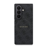 Galaxy Z Fold 8 Ultra Kılıf Guess Orjinal Lisanslı M-safe Şarj Özellikli 4G Desenli Yazı Logolu PU Deri Kapak