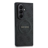 Galaxy Z Fold 8 Ultra Kılıf Guess Orjinal Lisanslı M-safe Şarj Özellikli 4G Desenli Yazı Logolu PU Deri Kapak