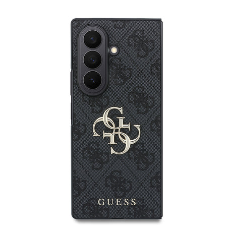 Galaxy Z Fold 8 Ultra Kılıf Guess Orjinal Lisanslı M-safe Şarj Özellikli PU Deri 4G Desenli Yazı Logolu Kapak