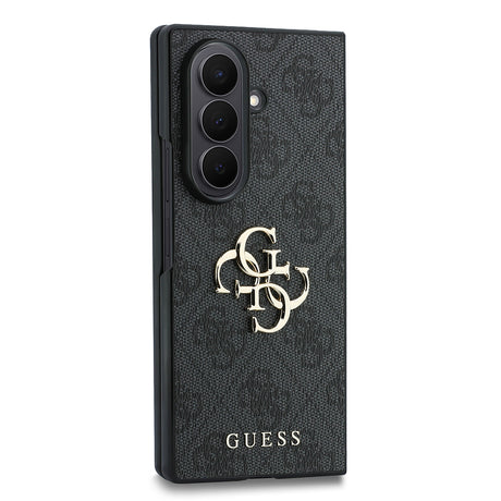 Galaxy Z Fold 8 Ultra Kılıf Guess Orjinal Lisanslı M-safe Şarj Özellikli PU Deri 4G Desenli Yazı Logolu Kapak