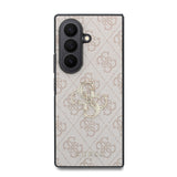 Galaxy Z Fold 8 Ultra Kılıf Guess Orjinal Lisanslı M-safe Şarj Özellikli PU Deri 4G Desenli Yazı Logolu Kapak