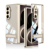 Galaxy Z Fold 8 Ultra Kılıf Kamera Korumalı Şeffaf Tasarımlı Zore Lego Standlı Kapak