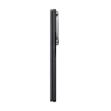Galaxy Z Fold 8 Ultra Kılıf M-safe Şarj Özellikli 600D Aramid Karbon Fiber Pitaka Edge Serisi Black-Grey Twill Kapak