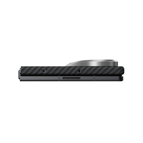 Galaxy Z Fold 8 Ultra Kılıf M-safe Şarj Özellikli 600D Aramid Karbon Fiber Pitaka Edge Serisi Black-Grey Twill Kapak