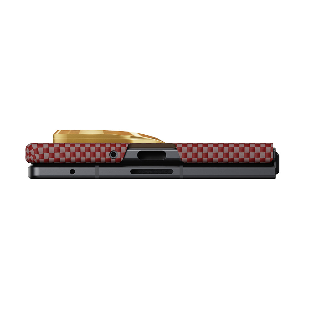 Galaxy Z Fold 8 Ultra Kılıf M-safe Şarj Özellikli Aramid Karbon Fiber Pitaka Sunset 2.0 California Dream Serisi Kapak