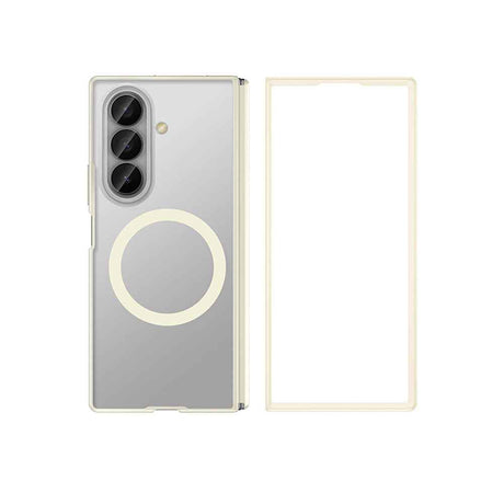 Galaxy Z Fold 8 Ultra Kılıf M-safe Şarj Özellikli Arkası Mat Sert PC Wlons Vena Kapak