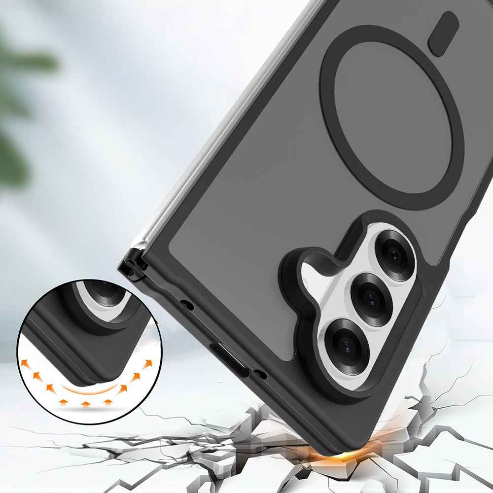 Galaxy Z Fold 8 Ultra Kılıf M-Safe Şarj Özellikli Kamera Korumalı Zore Lunex Kapak