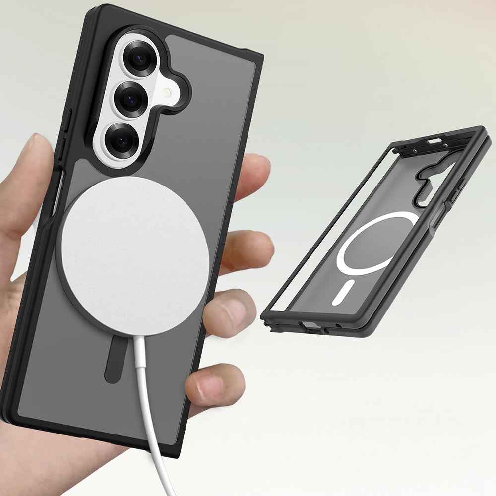 Galaxy Z Fold 8 Ultra Kılıf M-Safe Şarj Özellikli Kamera Korumalı Zore Lunex Kapak