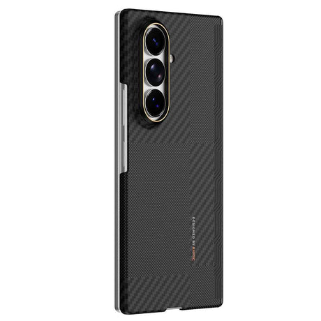 Galaxy Z Fold 8 Ultra Kılıf M-safe Şarj Özellikli Metal Kamera Çerçeveli Raptic Aramid SkinPro Serisi Karbon Kapak