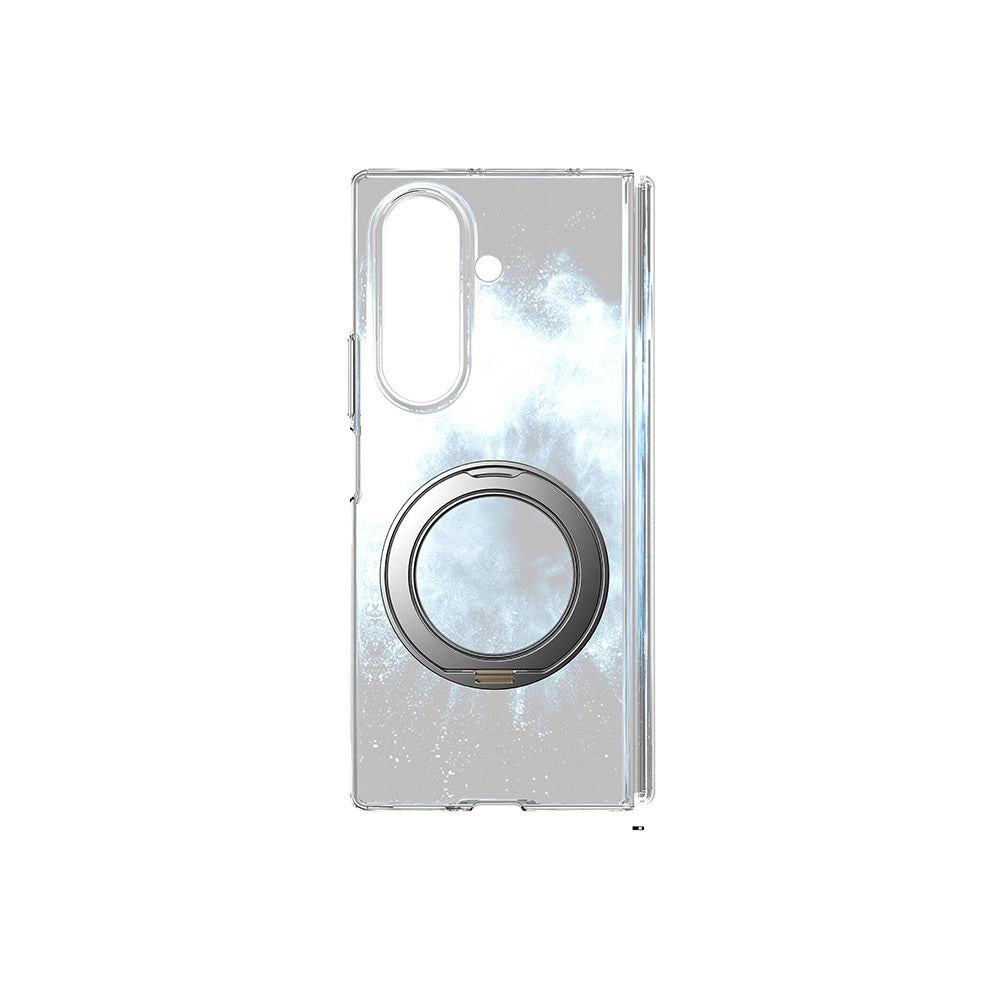 Galaxy Z Fold 8 Ultra Kılıf M-safe Şarj Özellikli Transparan Sert PC Wlons Pita Standlı Kapak