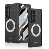 Galaxy Z Fold 8 Ultra Kılıf M-safe Şarj Özellikli Zore Kıpta KPT-07 Ring Standlı Sert PC Kapak