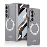 Galaxy Z Fold 8 Ultra Kılıf M-safe Şarj Özellikli Zore Kıpta KPT-07 Ring Standlı Sert PC Kapak