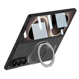 Galaxy Z Fold 8 Ultra Kılıf M-safe Şarj Özellikli Zore Kıpta Yüzüklü Kamera Korumalı Kapak