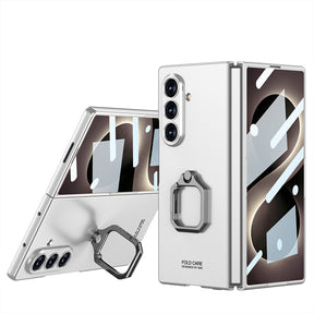 Galaxy Z Fold 8 Ultra Kılıf Zore Kıpta Flip Ring Kamera Korumalı Kapak