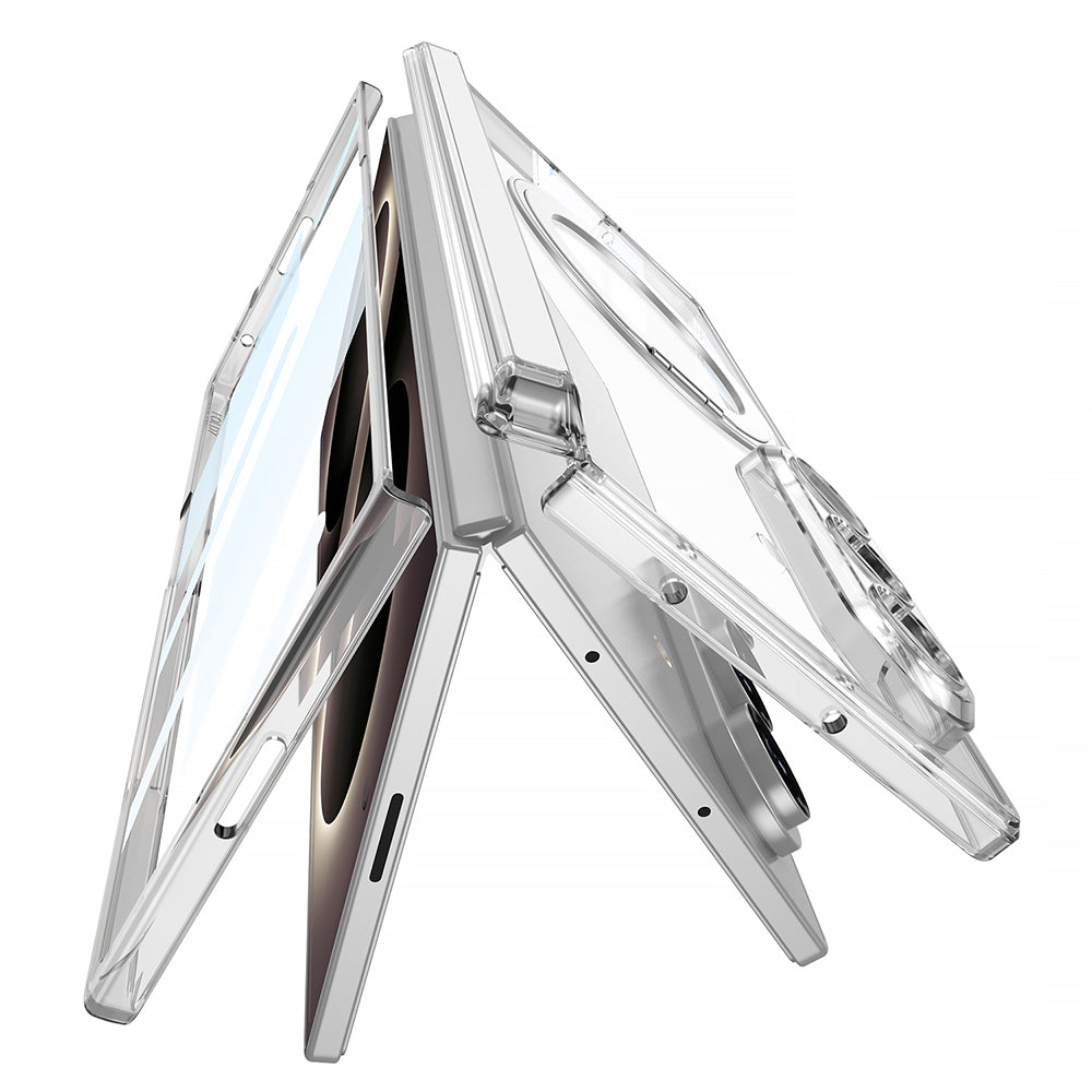 Galaxy Z Fold 8 Ultra M-safe Şarj Özellikli Zore Kıpta KPT-02 Standlı Kapak