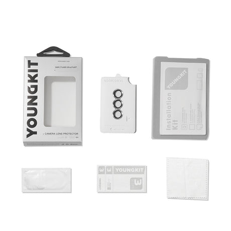 Galaxy Z Fold 8 Ultra Youngkit Alloy Original Parlama Önleyici Kamera Lens Koruyucu + Kolay Uygulama Aparatlı