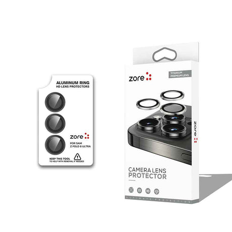 Galaxy Z Fold 8 Ultra Zore CL-12 Premium Safir Parmak İzi Bırakmayan Anti-Reflective Kamera Lens Koruyucu