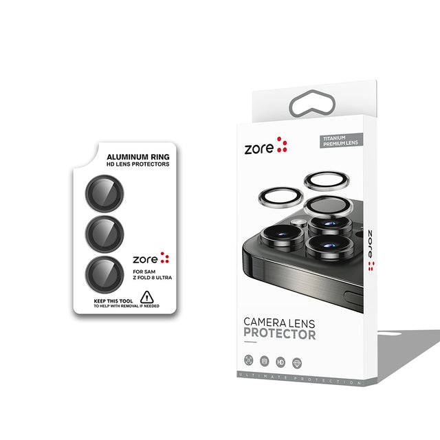 Galaxy Z Fold 8 Ultra Zore CL-12 Premium Safir Parmak İzi Bırakmayan Anti-Reflective Kamera Lens Koruyucu