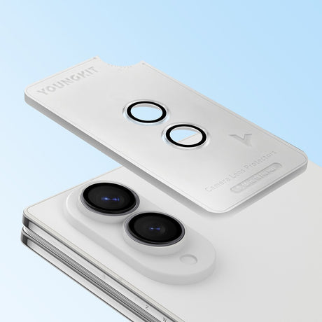 Galaxy Z Fold 8 Youngkit Alloy Original Parlama Önleyici Kamera Lens Koruyucu + Kolay Uygulama Aparatlı