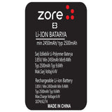 General Mobile Discovery E3 Zore A Kalite Uyumlu Batarya
