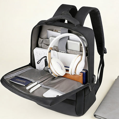 Go Des GD-6001 Nefes Alabilen Kumaş Şok Emici Omuz Askılı Laptop ve Notebook Sırt Çantası