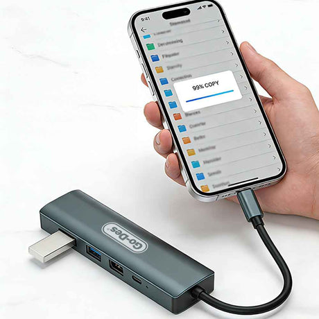 Go Des GD-6873 Type-C to HDTV 5in1 Dönüştürücü Adaptör