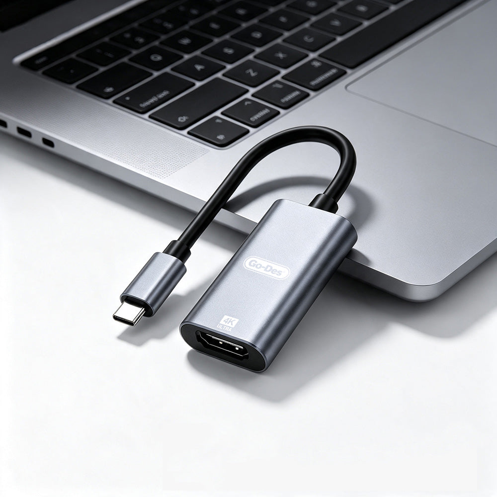 Go Des GD-6906 HDTV Type-C to HDMI 4K Ultra HD Ses ve Video Adaptörü 60hz