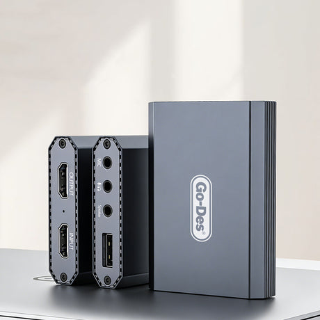 Go Des GD-6908 HDTV Ses ve Video Adaptörü USB-A/Hdmi/3.5mm/4K Ultra HD 60hz