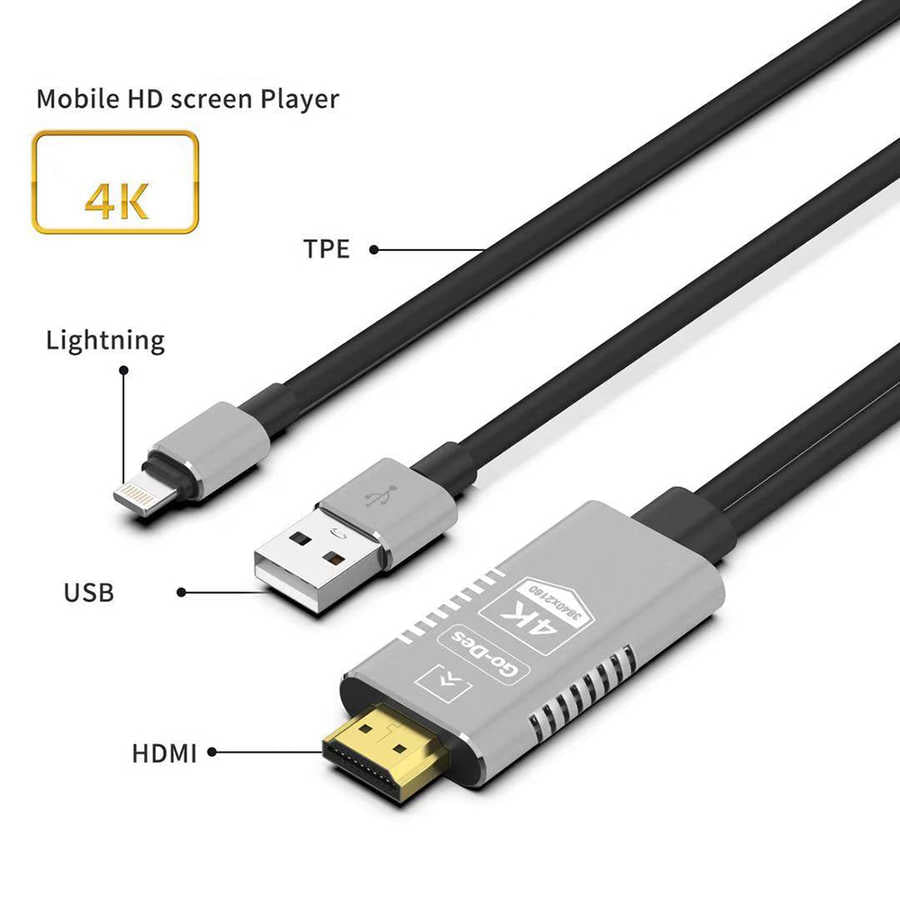 Go Des GD-8278 Lightning HDTV Kablo