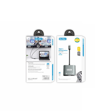 Go Des GD-8289 4K 60 Hz Görüntü Kalitesi Type-C to HDMI Adaptör