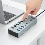 Go Des GD-9212 7 in 1 Çoklu Type-C ve USB Hub