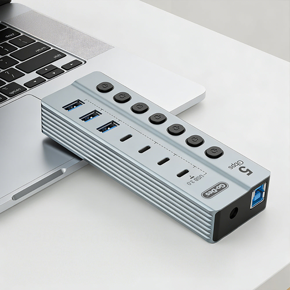 Go Des GD-9212 7 in 1 Çoklu Type-C ve USB Hub