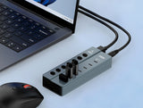 Go Des GD-9212 7 in 1 Çoklu Type-C ve USB Hub