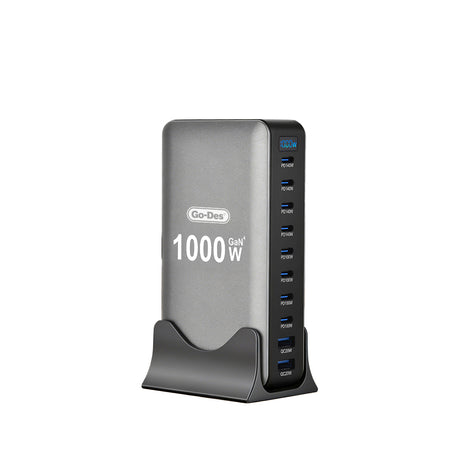 Go Des GD-B961 GaN Teknolojili 10 Portlu Masaüstü Şarj İstasyonu 1000W