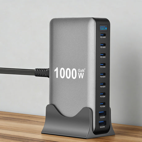Go Des GD-B961 GaN Teknolojili 10 Portlu Masaüstü Şarj İstasyonu 1000W