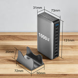 Go Des GD-B961 GaN Teknolojili 10 Portlu Masaüstü Şarj İstasyonu 1000W